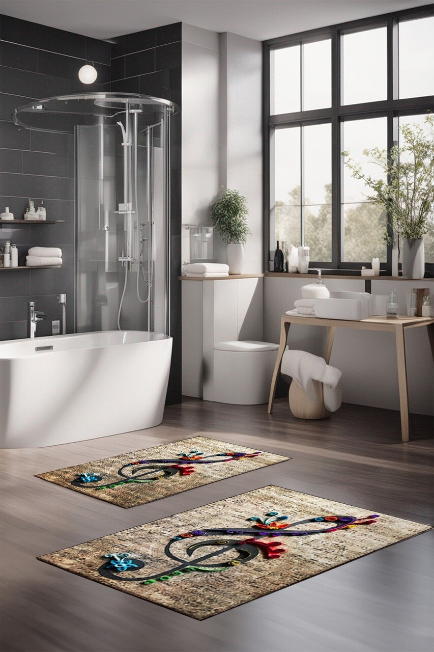 Set covorase de baie, L'essentiel Maison, CT-5391-1, Multicolor - imagine 4